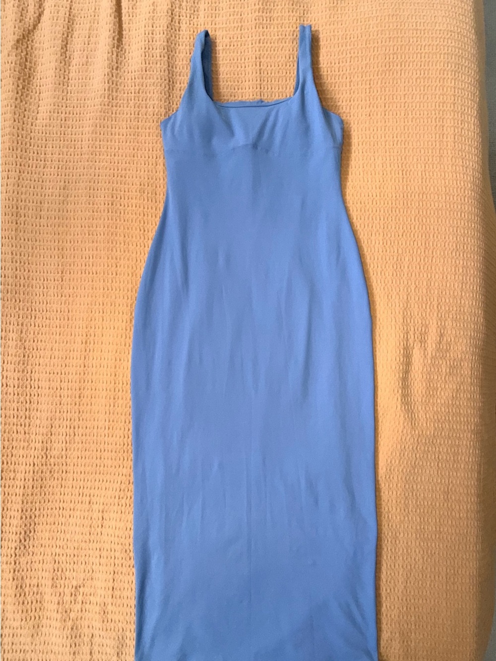 Fabletics Periwinkle Square Neck Midi Bodycon Dress